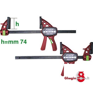 SERRAGIUNTI RAPIDI A CREMAGLIERA FORZA MAX 150 KG 5241GC 900 SERRAGIUNTI RAPIDI one hand bar clamps Prod. SCU