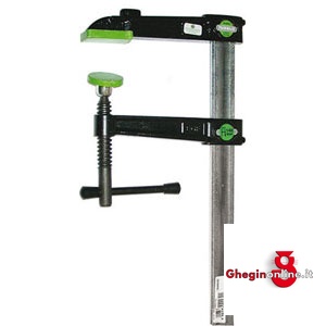 SERRAGIUNTI UNIVERS. GHISA; ASTA ACCIAIO PROFILATA, ZIGRINATA, IMPUGNATURA A LEVA SCORREVOLE 5246GF 1250 SERRAGIUNTI UNIVERSALI universal cast iron bar clamps Prod. SCU