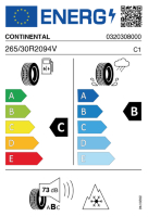 Pneumatici Auto Invernali CONTI TS830P 265/30 R20 94 V XL - immagine 4