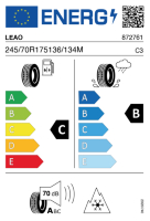 Pneumatici Furgone o Autocarro LEAO L202-S 245/70R175 136/134M - immagine 4