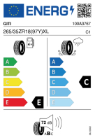 Pneumatici Auto Estivi GITI GTR3 265/35ZR18 (97Y) XL - immagine 3