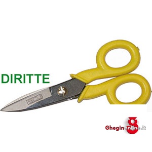FORBICI DIRITTE PER ELETTRICISTI QUALITA' EXTRA-LAME FRESATE 656E FORB.DIRITTE x ELETTR. electrician's scissors Prod. SCU