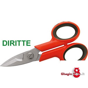 FORBICI DIRITTE PER ELETTRICISTI PER LAVORI GRAVOSI 656L FORBICI x ELETTRICISTI electrician's scissors Prod. SCU