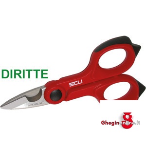 FORBICI PER ELETTRICISTI TIPO PROFESSIONALE 656R FORB.DIRITTExELETTR. electrician's scissors Prod. SCU