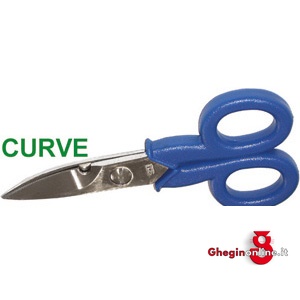 FORBICI CURVE PER ELETTRICISTI QUALITA' EXTRA 657B FORBICI CURVExELETTR. electrician's scissors Prod. SCU