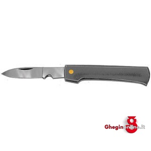 COLTELLI A SERRAMANICO PER ELETTRIC.IMPUGNATURA PLASTICA INFRANG.E LAMA ACCIAIO CON GOLA SPELAFILI 662B COLTELLIxELETTRICISTI electricians knives Prod. SCU