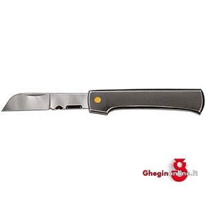 COLTELLI A SERRAMANICO PER ELETTRIC.IMPUGN.PLASTICA INFRANG.LAMA ACC.CON GOLA E TACCA SPELAFILI 662E COLTELLIxELETTRICISTI electricians knives Prod. SCU