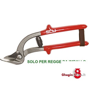 CESOIE PER REGGIA TIPO PER REGGETTA CON LARGH.FINO MM 25 678G CESOIE X REGGIA band-iron snips Prod. SCU