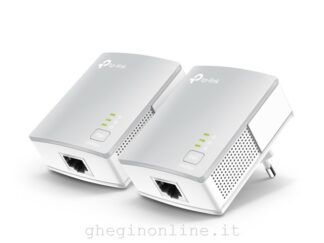 Power line Power line Tp Link TL PA4010KIT AV600 Starter Kit Nano Silver e White (ord.min.1.00 unità)