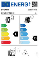 Pneumatici Auto Invernali DYNAMO SNOW-H 225/60 R16 98 H - immagine 2