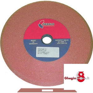 MOLE A SMUSSO PER SEGHE IN ELETTROCORINDONE EDELKORUND COLORE ROSSO/MARRONE 7024G 250 10 MOLE A SMUSSO x SEGHE grinding wheels Orig. H. Sebald