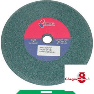 MOLE A SMUSSO PER SEGHE IN CARBURO DI SILICIO COLORE VERDE 7026G 250 10 MOLE A SMUSSO X SEGHE grinding wheels Orig. H. Sebald