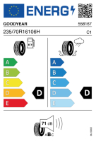 Pneumatici Auto Estivi GOODYEAR HP-ALL 235/70 R16 106H - immagine 2