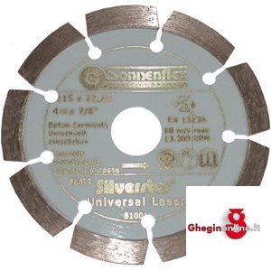 DISCHI DIAMANTATI PER TAGLIARE TIPO UNIVERSALE A SEGMENTI DIAMANTATI SALDATI A LASER 7090G 230 DISCHI DIAMANTATIxTAG. diamond cutting wheels Orig. Sonnenflex