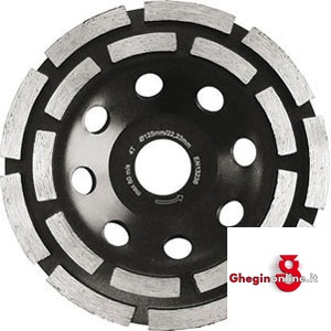 DISCHI DIAMANTATI PER FRESARE TIPO PROFESSIONALE A CENTRO DEPRESSO 7099GBE 125 DISCHI DIAMANTATI diamond grinding cups Orig. Sonnenflex