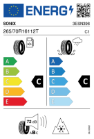 Pneumatici Auto Invernali SONIX SN-868 265/70 R16 112T - immagine 2