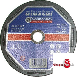 MOLE SOTTILI PER TAGLIARE ALLUMINIO A CENTRO PIANO 7125G 230 MOLE DA TAGLIO AL cutting-off wheels for Alu, non-ferrous metals Orig. Sonnenflex