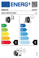 Pneumatici Auto Estivi DUNLOP TOUR 225/70 R16 103H - immagine 2