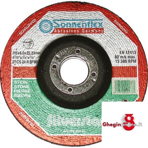 MOLE UNIVERSALI PER SGROSSARE PIETRE E GHISA 7200G 180 MOLE SGR. PIETRE/GHISE depressed-centre grinding wheels for stone and grey cast iron Orig. Sonnenflex