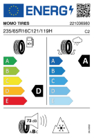 Pneumatici Furgone o Autocarro Invernali MOMO W30VAN 235/65 R16 121/119H - immagine 2