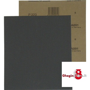 CARTA ABRASIVA IN FOGLI AL CARBURO DI SILICIO; IMPERMEABILE PER USO A UMIDO 7764G 60 CARTA ABRAS. IN FOGLI abrasive paper Prod. SCU