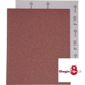 TELA ABRASIVA ALL'OSSIDO DI ALLUMINIO FLESSIBILE AD ALTA RESISTENZA 7768G 40 TELA ABRASIVA IN FOGLI abrasive cloth in sheets Prod. SCU