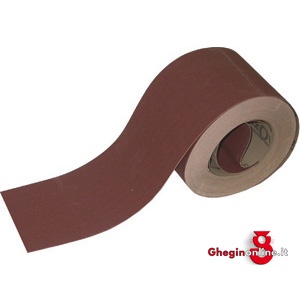 TELA ABRASIVA A NASTRO IN ROTOLI ALL'OSSIDO DI ALLUMINIO FLESSIBILE AD ALTA RESISTENZA; LARGH. NASTRO MM 115 7776GL 40 TELA ABRASIVA - NASTRO abrasive cloth cartridge rolls Prod. SCU
