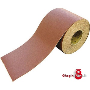 TELA ABRASIVA A NASTRO IN ROTOLI ALL'OSSIDO DI ALLUMINIO FLESSIBILE AD ALTA RESISTENZA; LARGH. NASTRO MM 150 7776GP 180 TELA ABRAS.IN ROTOLI abrasive cloth cartridge rolls Prod. SCU