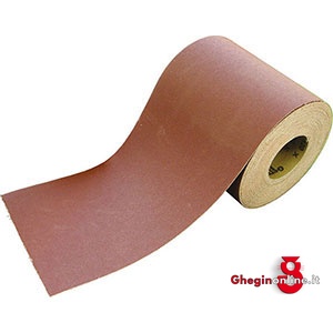 TELA ABRASIVA A NASTRO IN ROTOLI ALL'OSSIDO DI ALLUMINIO FLESSIBILE AD ALTA RESISTENZA; LARGH. NASTRO MM 200 7776GR 16 TELA ABRAS. IN ROTOLI abrasive cloth cartridge rolls Prod. SCU