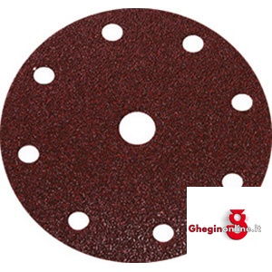 DISCHI ABRASIVI VELCRATI IN CARTA RESINATA TIPO CON 9 FORI, Ø MM 150.$VELOCITA' MASSIMA 10200 GIRI/MIN. 7804G 400 DISCHI ABRAS.VELCRATI abrasive disks Prod. SCU