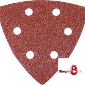 DISCHI ABRASIVI VELCRATI TRIANGOLARI CON 6 FORI 7804T 400 FOGLI ABRAS. VELCRATI abrasive disks Prod. SCU