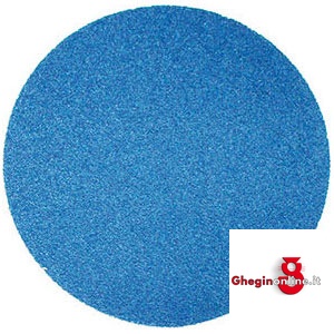 DISCHI ABRASIVI VELCRATI IN CARTA RESINATA ALLO ZIRCONIO TIPO SENZA FORI, Ø MM 125.$VELOCITÀ' MASSIMA 80 M/S. 7805GA 120 DISCHI VELCR. ZIRCONIO abrasive disks Prod. SCU