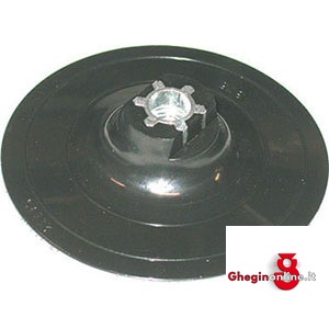 PORTA DISCHI ABRASIVI VELCRATI IN GOMMA SEMI-FLESSIBILE 7810G 150 PORTA DISCHI VELCRATI rubber backing pads Prod. SCU