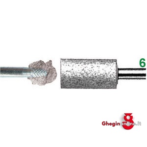 MOLE ABRASIVE ROTATIVE ATTACCO Ø MM 6; CORINDONE BIANCO, DUREZZA M FORMA CILINDRICA 7846A 20 30 MOLE ABRASIVE ROTATIVE mounted points Prod. SCU