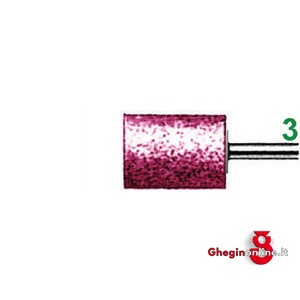 MOLE ABRASIVE ROTATIVE ATTACCO Ø MM 3; IN EDELKORUND ROSA; QUALITÀ EKR DUREZZA N FORMA CILINDRICA 7851G 8 10 MOLE ABRAS. ROT. (ZY) mounted points Orig. Erzett