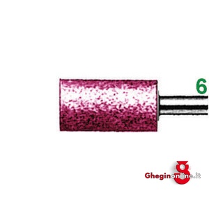 MOLE ABRASIVE ROTATIVE ATTACCO Ø MM 6; IN EDELKORUND ROSA; QUALITÀ: EKR - DUREZZA N FORMA CILINDRICA 7855G 40 20 MOLE ABRAS. ROT. (ZY) mounted points Orig. Erzett