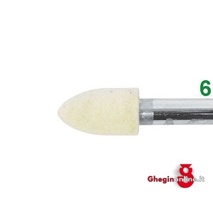 FELTRI PER LUCIDARE ATTACCO Ø MM 6, FORMA A OGIVA 7883T 20 25 FELTRI felt polishing points Prod. SCU