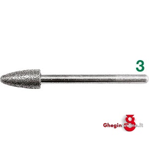 MOLE ABRASIVE AL BORAZON FORMA CONICA TESTA SFERICA 7884CL 5 MOLE ABR.BORAZON CONI. TESTA SFERICA bornitrid grinding points Prod. SCU