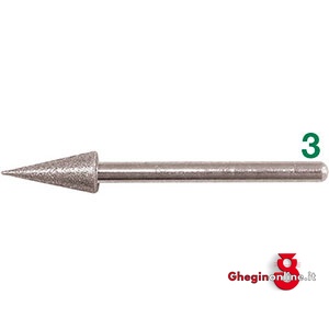 MOLE ABRASIVE DIAMANTATE FORMA CONICA A PUNTA 7884GEH 2 MOLE ABR.DIAM.CONIC. A PUNTA diamond grinding points Prod. SCU