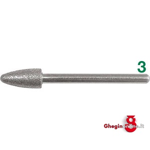 MOLE ABRASIVE DIAMANTATE CONICA TESTA SFERICA 7884GEL 5 MOLE ABR.DIAM.CONIC. A PUNTA diamond grinding points Prod. SCU