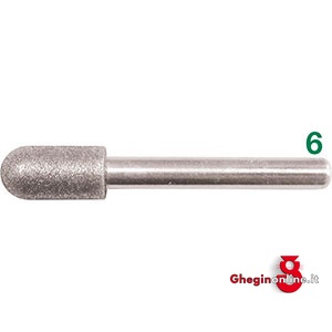 MOLE ABRASIVE DIAMANTATE FORMA CILINDRICA TESTA SFERICA 7884GHC 10 MOLE ABR.DIAM. CIL.TEST. SFREIC. diamond grinding points Prod. SCU