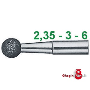 MOLE ABRASIVE DIAMANTATE FORMA SFERICA 7884GS 8 MOLE ABR. DIAMANTATE diamond grinding points Prod. SCU