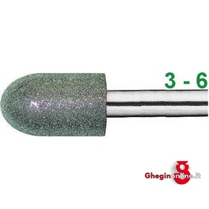 MOLE ABRASIVE DIAMANTATE GRANA MEDIA (D126) FORMA SFERO-CILINDRICA 7884GT 14 MOLE DIAMANTATE diamond grinding points Prod. SCU