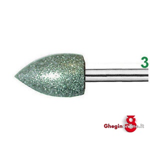 MOLE ABRASIVE DIAMANTATE GRANA MEDIA (D126) FORMA A FIAMMA 7884GV 6 MOLE DIAMANTATE diamond grinding points Prod. SCU