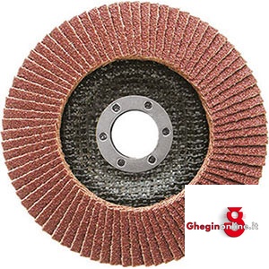 DISCHI LAMELLARI CON SUPPORTO IN FIBRA DI VETRO TIPO CONVESSO 7922GPA 120 DISCHI LAMELLARI grinding wheels Prod. SCU