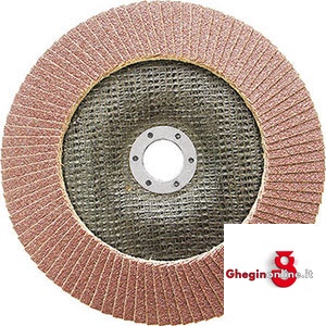 DISCHI LAMELLARI CON SUPPORTO IN FIBRA DI VETRO TIPO CONVESSO 7922GRA 80 DISCHI LAMELLARI grinding wheels Prod. SCU
