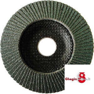 DISCHI LAMELLARI CON SUPPORTO IN FIBRA DI VETRO TIPO CONVESSO 7922GV 120 DISCHI LAMELLARI grinding wheels Prod. SCU