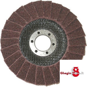 DISCHI LAMELLARI CON LAMELLE IN MATERIALE FIBROSO SINTETICO TIPO A PROFILO PIATTO; Ø MM 115 7924GP 4 DISCHI LAMELLARI grinding wheels Prod. SCU