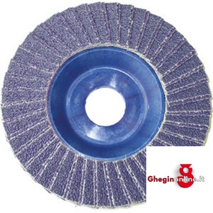 DISCHI LAMELLARI CON SUPPORTO IN NYLON TIPO A PROFILO PIATTO IN ZIRCONIO 7931B 120 DISCHI LAMELLARI grinding wheels Prod. SCU
