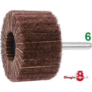 SPAZZOLE ROTATIVE LAMELLARI ABRASIVE GRANA 240 7937S 80 50 SPAZ. R.A.GR.240 abrasive lamellar fan grinders with shank Prod. SCU